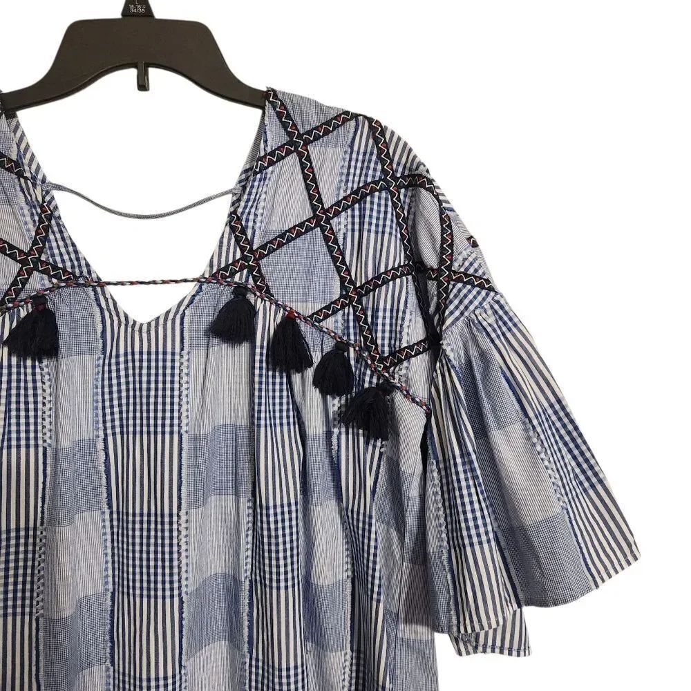 Anthropologie Maeve Tatum Tunic Dress Blue Small - Picture 2 of 11